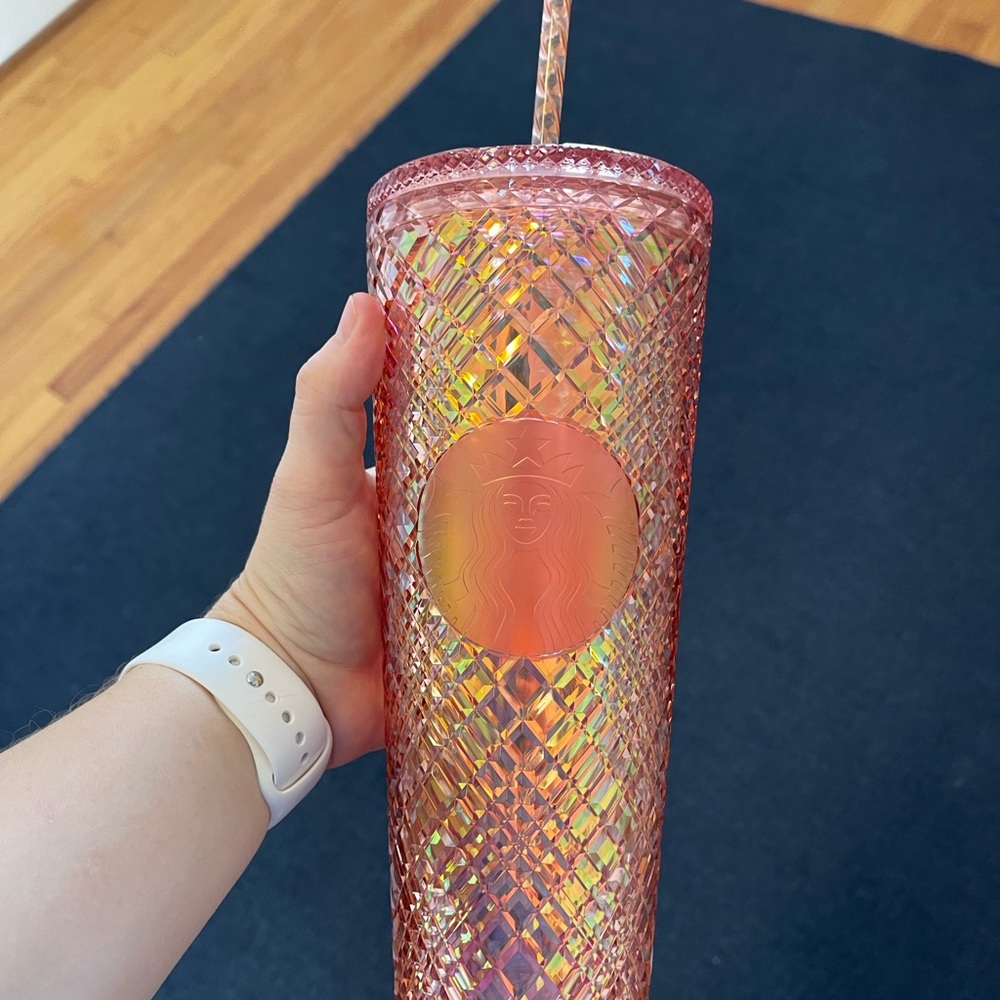 BNWT Venti Rose Gold Jeweled Starbucks Cold Cup